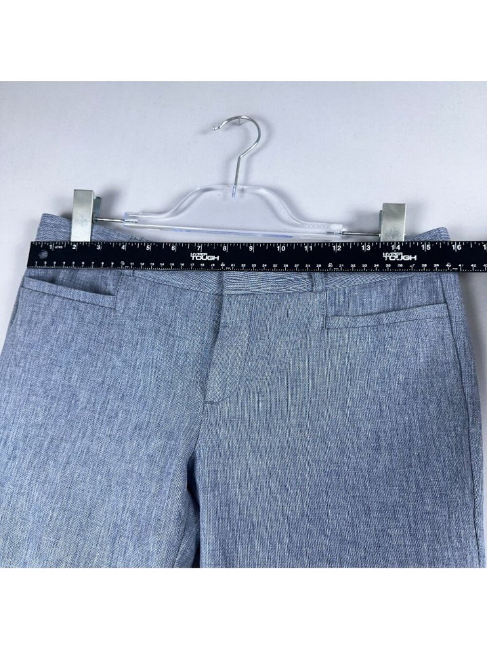 Banana Republic Sloan Ankle Pants Size 6 Large Blue Light Wash Stretch - Picture 9 of 13